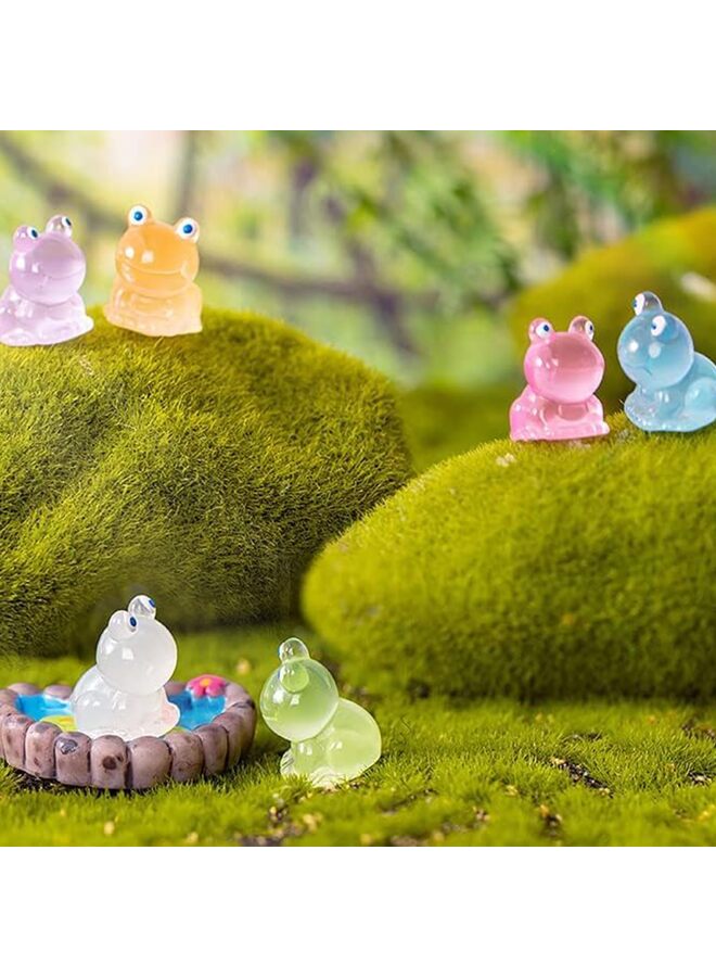 66pcs Mini Resin Animals Figures Luminous Glow in The Dark Tiny Duck Mini Frogs Panda Mushroom Figurines Set for DIY Garden Micro Landscape Aquarium Dollhouse Crafts Decor - Image 5